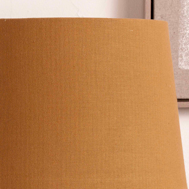 Malalos Mustard Handloom Tapered Lampshade