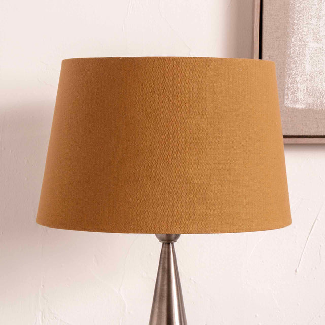 Malalos Mustard Handloom Tapered Lampshade