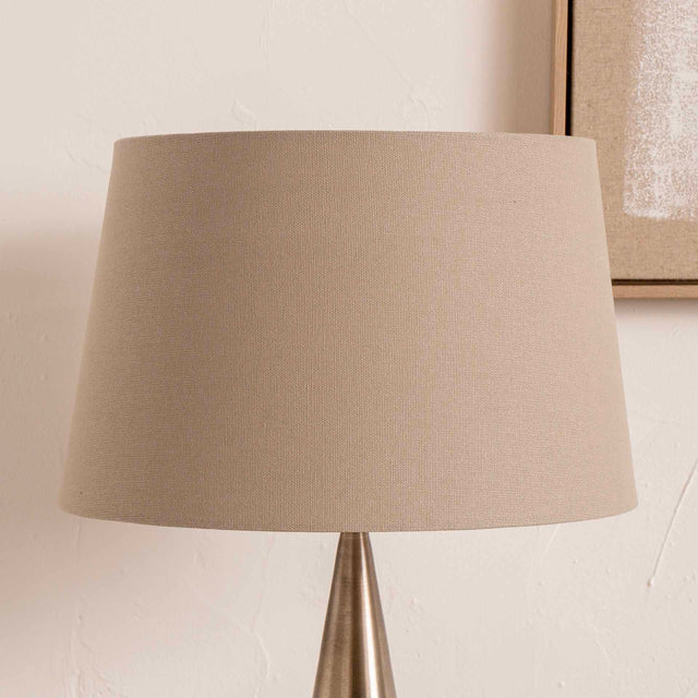 Malalos Taupe Handloom Tapered Lampshade