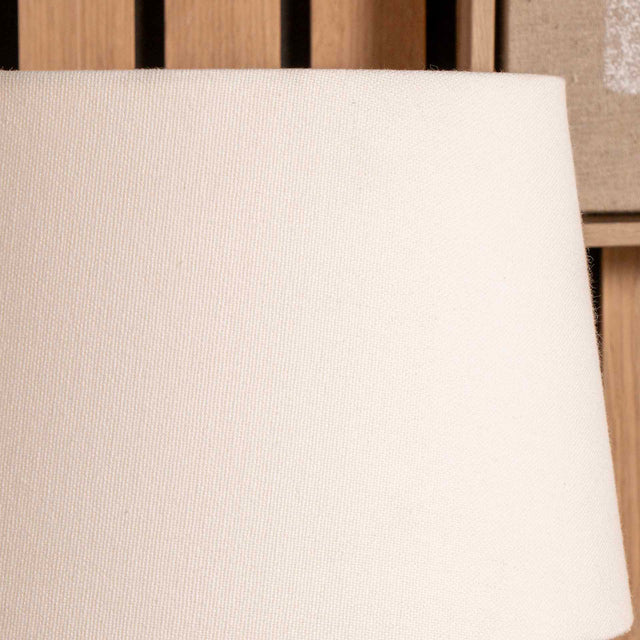 Malalos White Handloom Tapered Lampshade