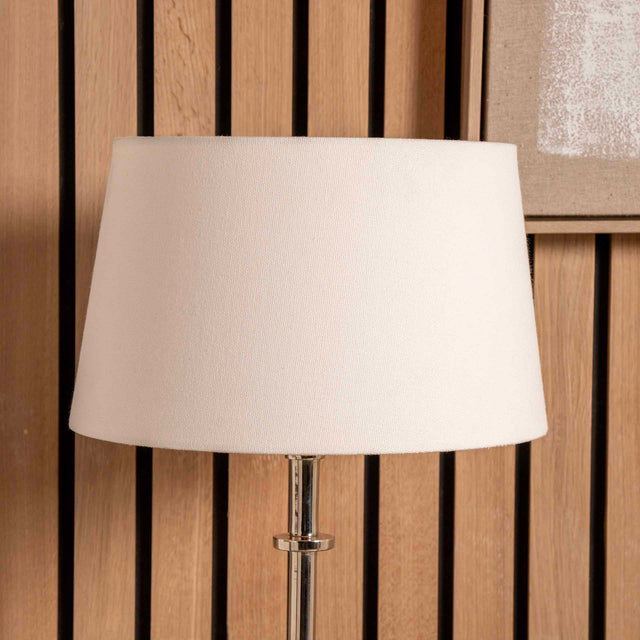Malalos White Handloom Tapered Lampshade
