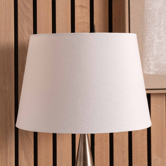 Goodwood Ivory Tapered Poly Cotton Lampshade