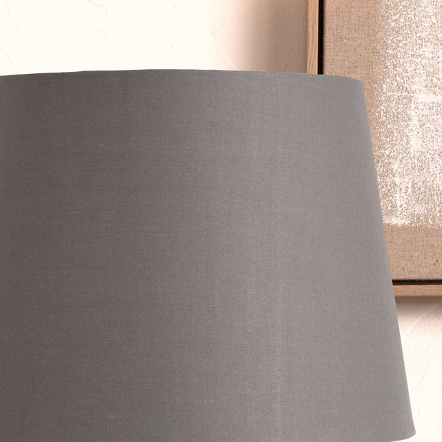 Goodwood Steel Grey Tapered Poly Cotton Lampshade