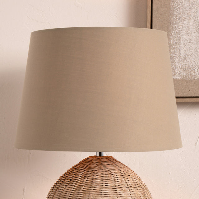 Goodwood Taupe Tapered Poly Cotton Lampshade