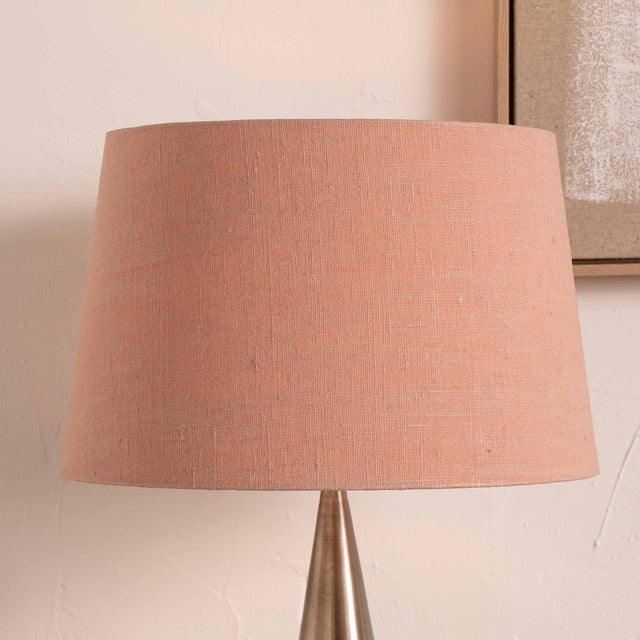 Calamba Apricot Linen Tapered Lampshade