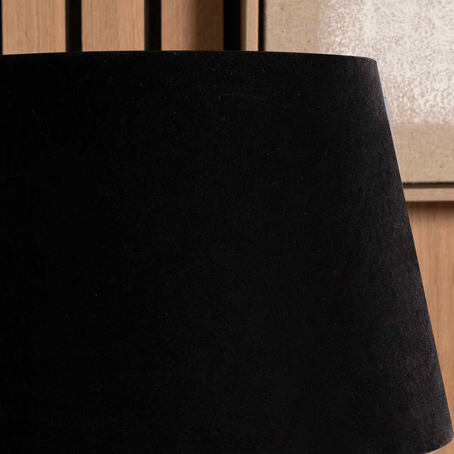 Dufrene Black Velvet Tapered Lampshade