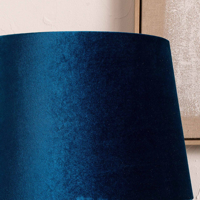 Dufrene Sapphire Velvet Tapered Lampshade
