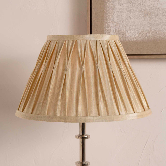 Vivian Gold Pinch Pleat Tapered Lampshade