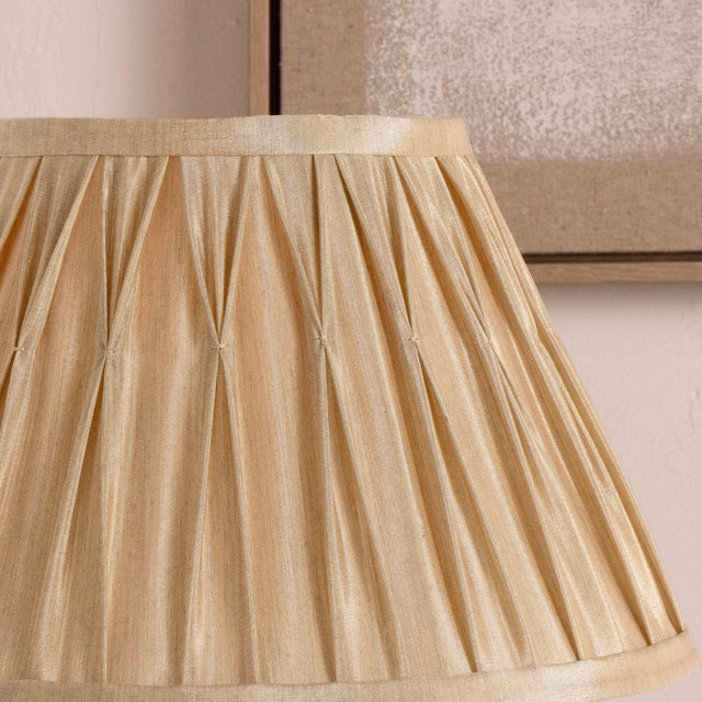 Vivian Gold Pinch Pleat Tapered Lampshade