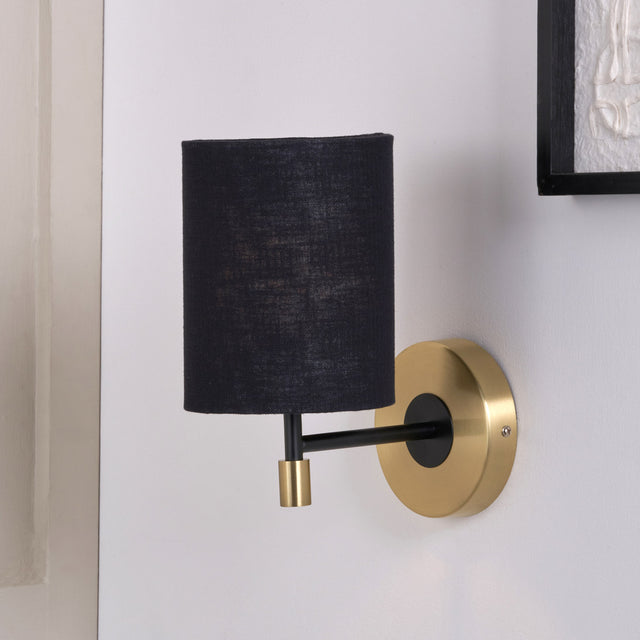 Laurie Black and Gold Wall Light