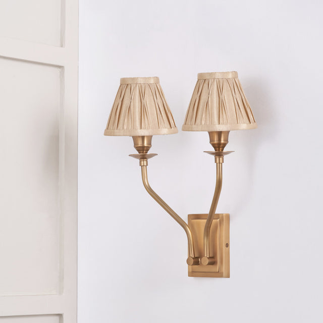 Valentina Antique Brass Metal Double Wall Light