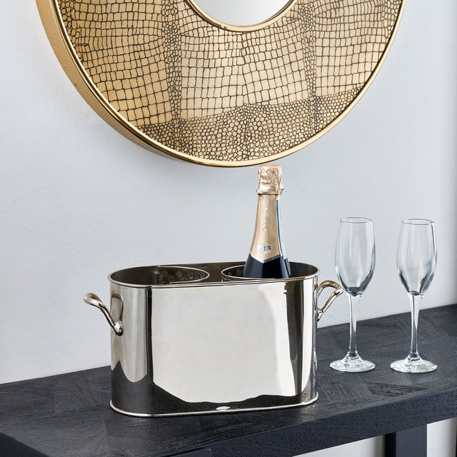 Merlot Silver Wine Bottle Holder