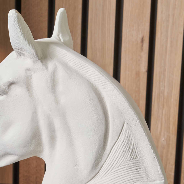 Indy White Horse Head Ornament