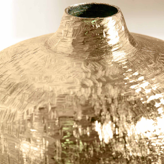 Karin Gold Hammered Vase Tall