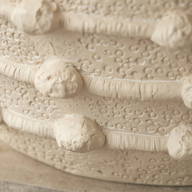 Harlie Cream Bobble Fibrestone Planter Large