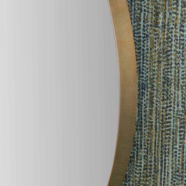 Koa Gold Slim Frame Round Wall Mirror Medium