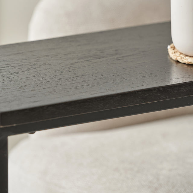 Brondesbury Black Ash Veneer Supper Side Table