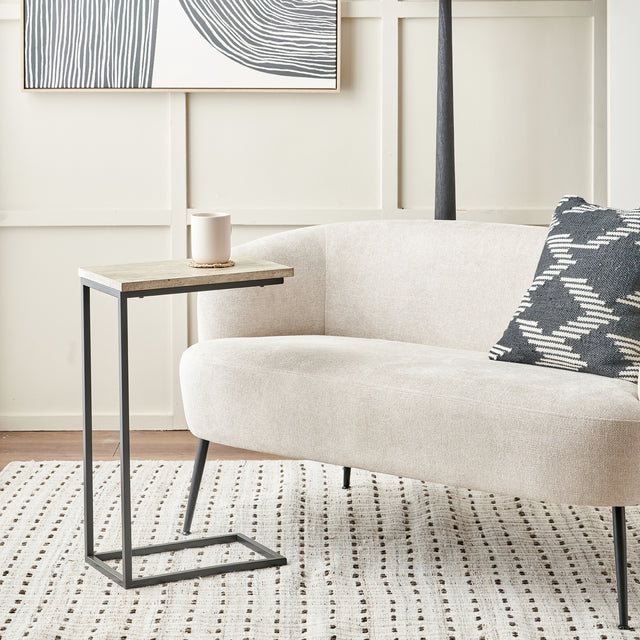 Brondesbury Concrete Effect Supper Side Table