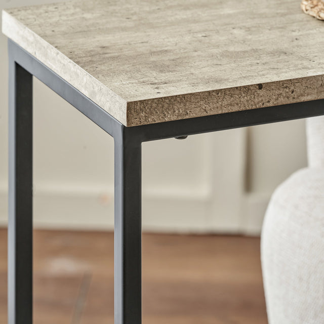 Brondesbury Concrete Effect Supper Side Table