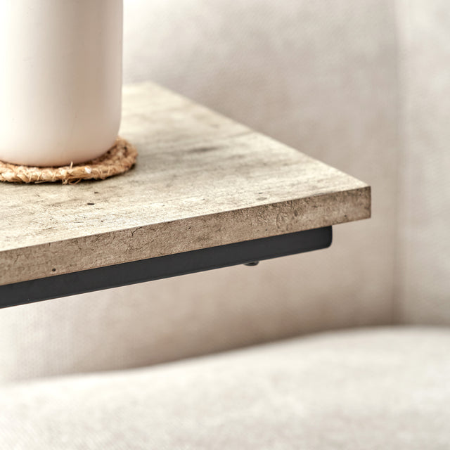 Brondesbury Concrete Effect Supper Side Table