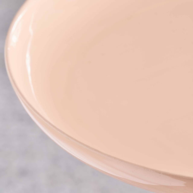 Celene Apricot Enamel Side Table