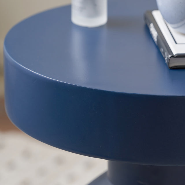 Nico Blue Fibrestone Side Table
