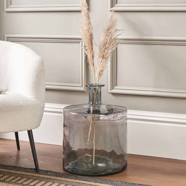 Antonio Grey Recycled Glass Vase