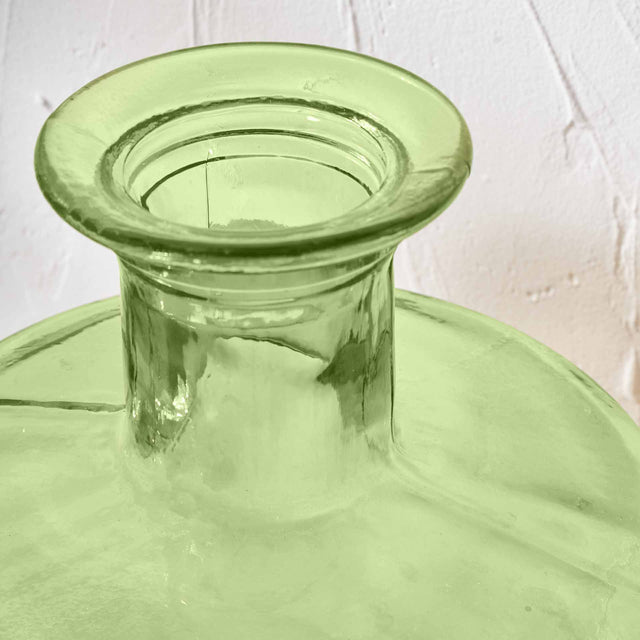 Benia Forest Green Recycled Glass Bottle Vase