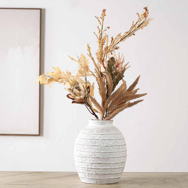 Natural Apricot Dried Flower 5 Stem Bunch