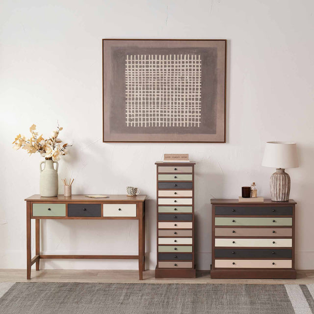 Staten Sage Pine Wood Office Furniture Set