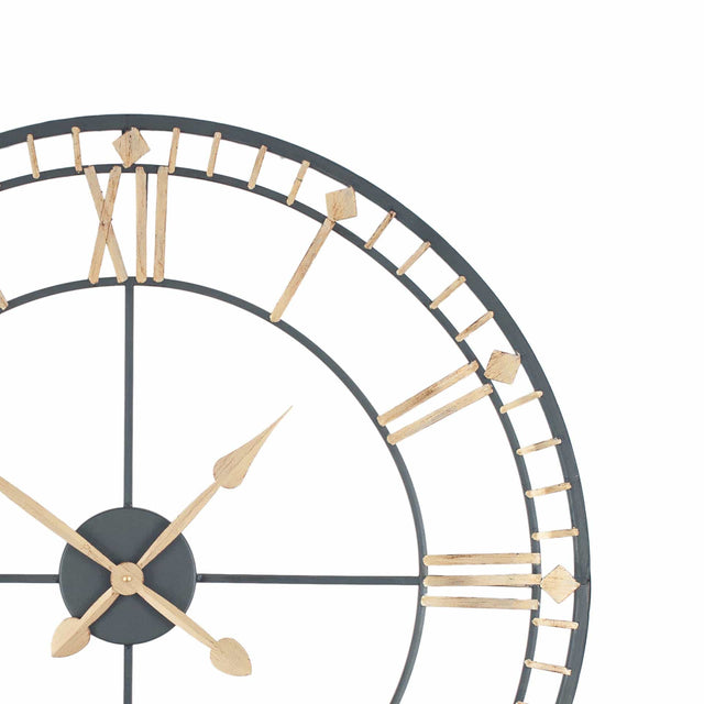 Ruma Bronze & Gold Metal Skeleton Wall Clock | Home Accents | Ruma