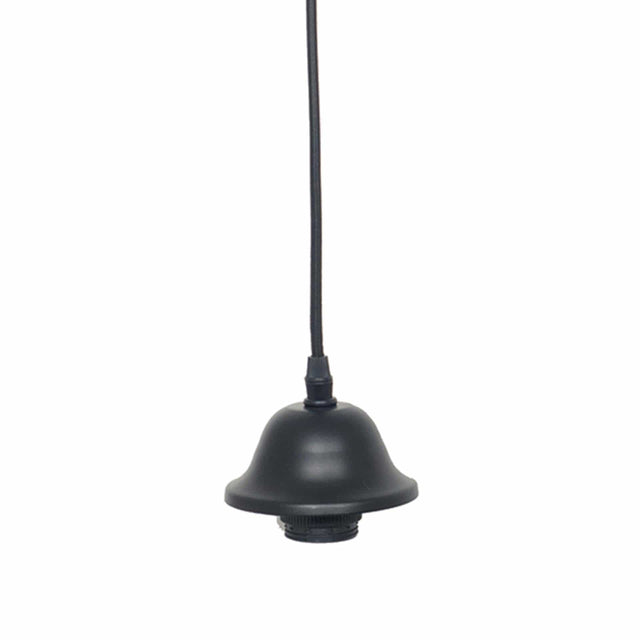 Bianca Black Retro Electrified Ceiling Fitting