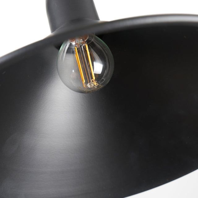 Dalian Matt Black Cone Pendant