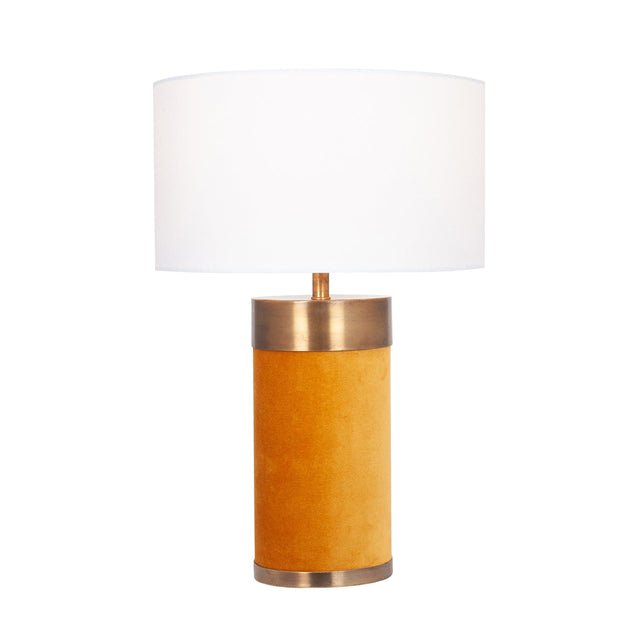 Ruma Mustard Velvet Table Lamp | Home Lighting | Rūma