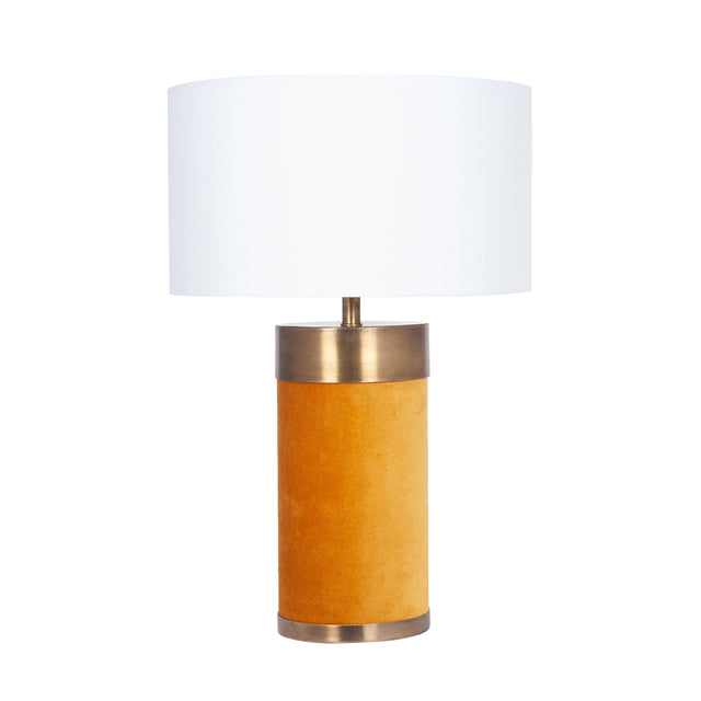 Ruma Mustard Velvet Table Lamp | Home Lighting | Rūma