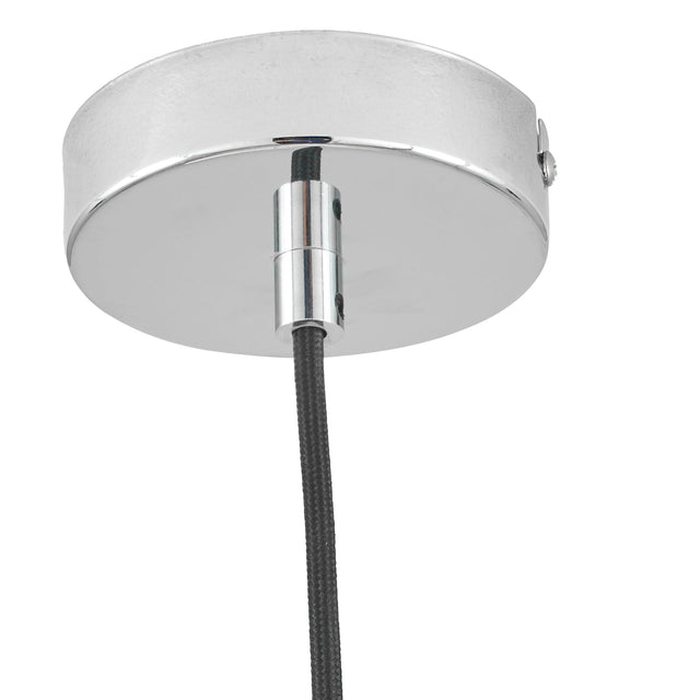 Ruma White Orb And Silver Metal Pendant | Lighting | Rūma