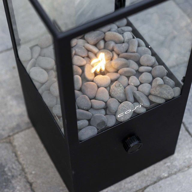 Cosidome Black Square Fire Lantern