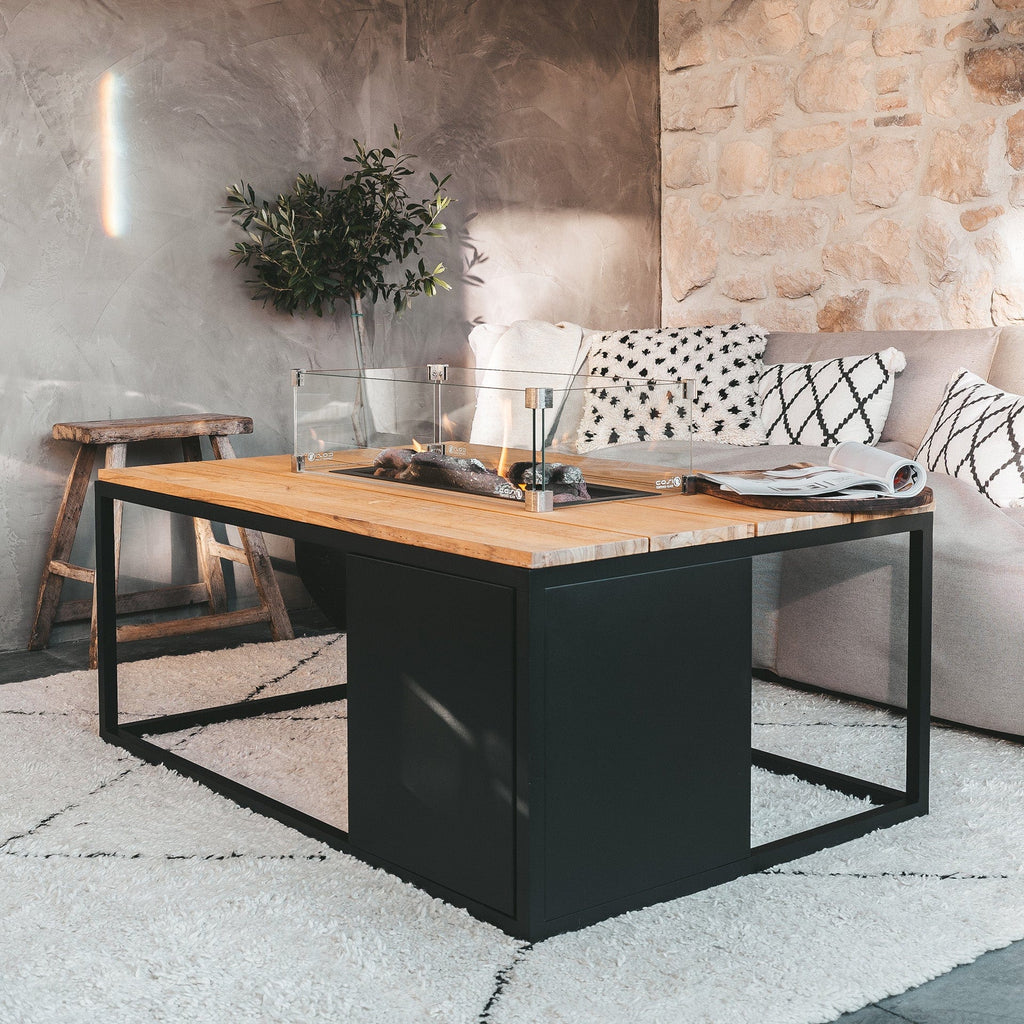 Black metal coffee table outdoor deals
