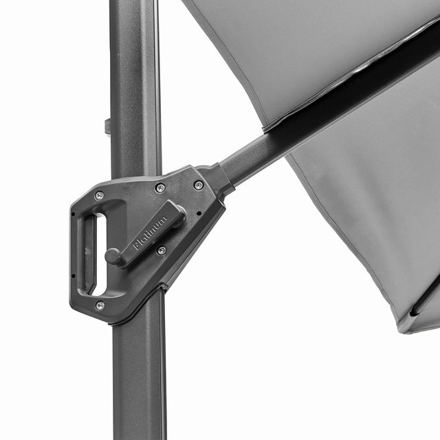 Ruma Platinum Voyager T1 Luna Grey Rectangular Parasol | Outdoor | Ruma