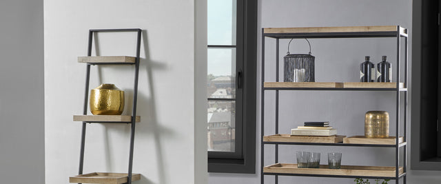 Wooden Ladder Shelves