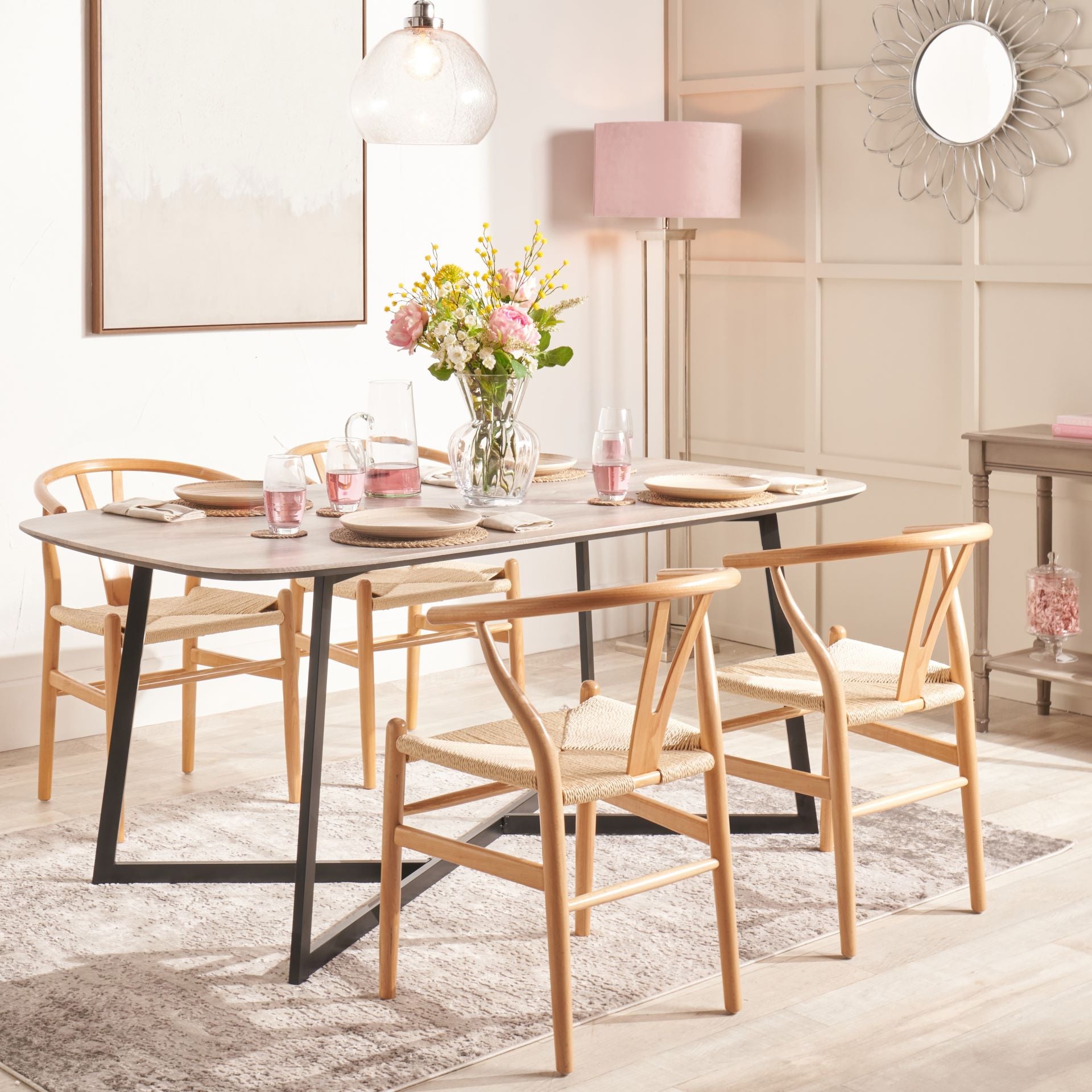 Blush Cottage Dining Room