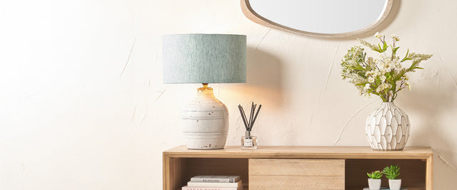 Blue Lampshades
