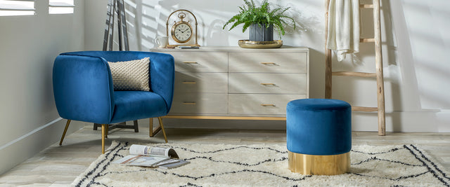 Blue Velvet Seating