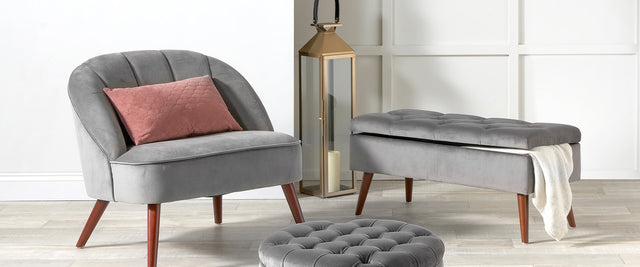 Grey Velvet Seating