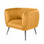 Andrea Gold Velvet Chair with Metal Legs