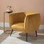 Andrea Gold Velvet Chair with Metal Legs