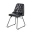 Abriana Ash Black Leather Dining Chair