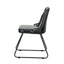 Abriana Ash Black Leather Dining Chair