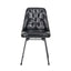 Abriana Ash Black Leather Dining Chair