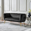 Andrea Black Velvet Sofa